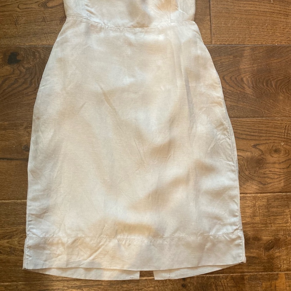 WILFRED Sz 8 Spaghetti Strap Lined Pencil Skirt Seam Pocket Zipper Closure Dress - Picture 4 of 13